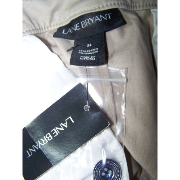 Lane Bryant Shorts Plus Size 24 Tan Khaki NWT - Picture 8 of 8